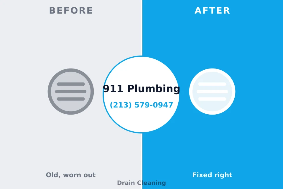 Before and after: plumbing repair Johnsonburg, PA